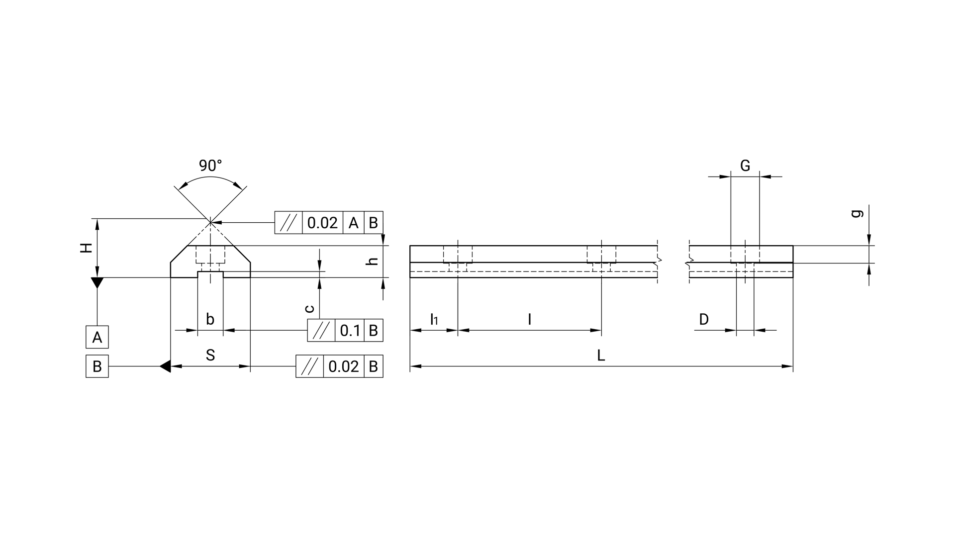 GU 28 M 棱柱型直线导轨