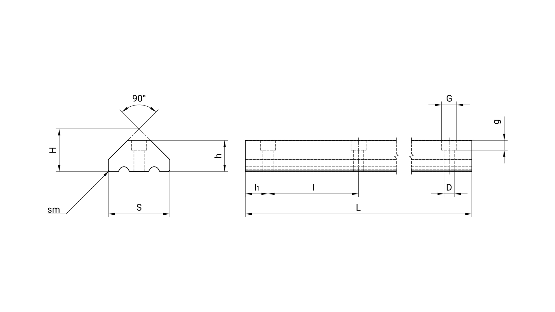 GU 80 MT 棱柱型直线导轨